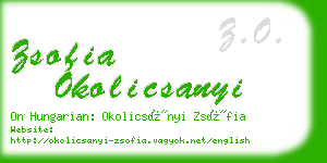 zsofia okolicsanyi business card